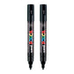 uni-ball Posca 5M 1.8-2.5 mm Bullet Shaped Marker Pen, Black Ink, Pack of 1