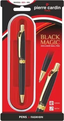 Pierre Cardin Black Magic Exclusive Ball Pen, Blue Ink, Pack of 1