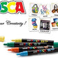 uni-ball Posca 3M 0.9-1.3 mm Bullet Shaped Markers, Lavender Ink, Pack of 1
