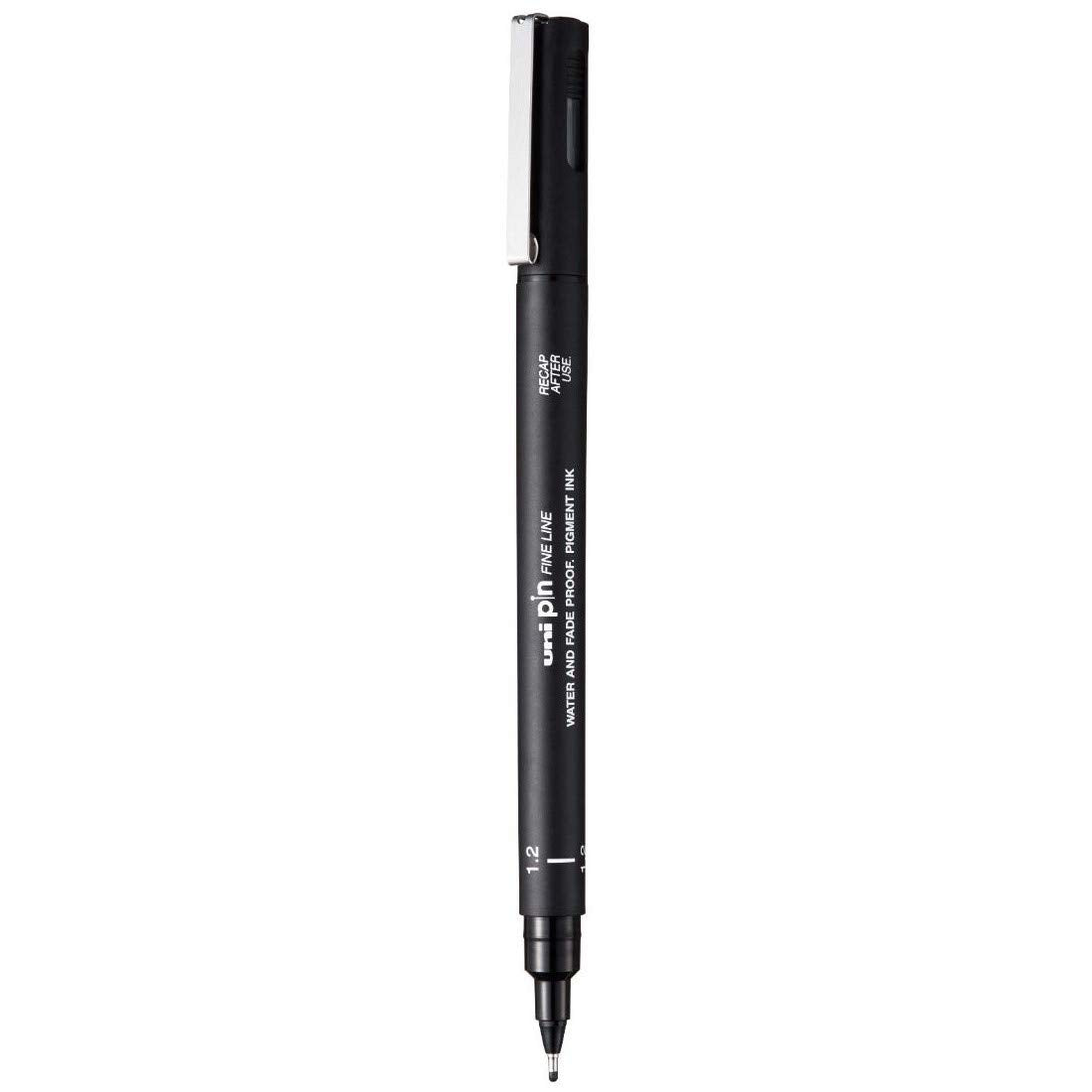uni-ball PIN-200 1.2 mm Fine Line Drawing Pen, Black Ink, Pack of 1
