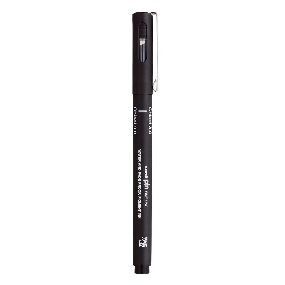 uni-ball PIN CS3-200 Chisel 3.0 mm Fine Line Markers, Black, Pack of 1