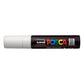 uni-ball Posca PC-17K 15.0 mm Extra Broad Tip Marker Pen, White Ink, Pack of 1