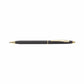 Pierre Cardin Kriss Japan Black Finish Exclusive Metal Ball Pen, Blue Ink, Pack of 1