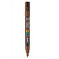 uni-ball Posca 3M 0.9-1.3 mm Bullet Shaped Marker Pen, Brown Ink, Pack of 1