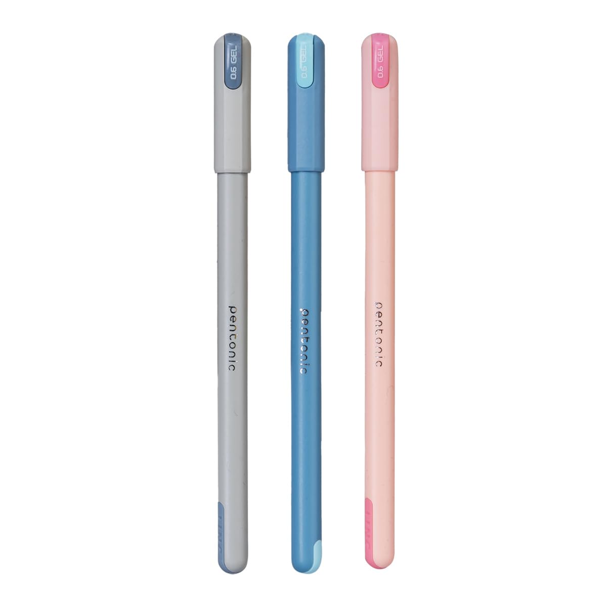 Pentonic Frost 0.6mm Multicolor Gel Pen Tumbler, 70 Pcs Blue Ink+20 Pcs Black Ink+10 Pcs Red Ink(Pack of 100)