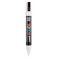 uni-ball Posca 5M 1.8-2.5 mm Bullet Shaped Marker Pen, White Ink, Pack of 1