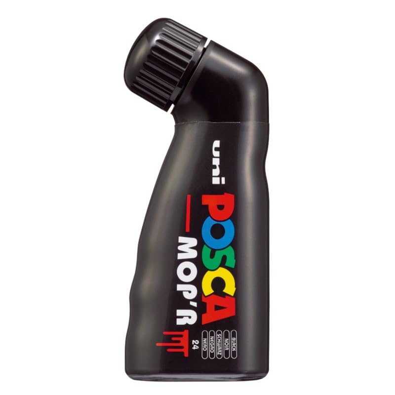 uni-ball Posca MOPR PCM-22 Multi Surface 3-19 mm Round Tip Paint Marker,Black Ink, Pack of 1