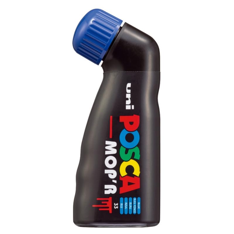 uni-ball Posca MOPR PCM-22 Multi Surface 3-19 mm Round Tip Paint Marker Blue Ink, Pack of 1