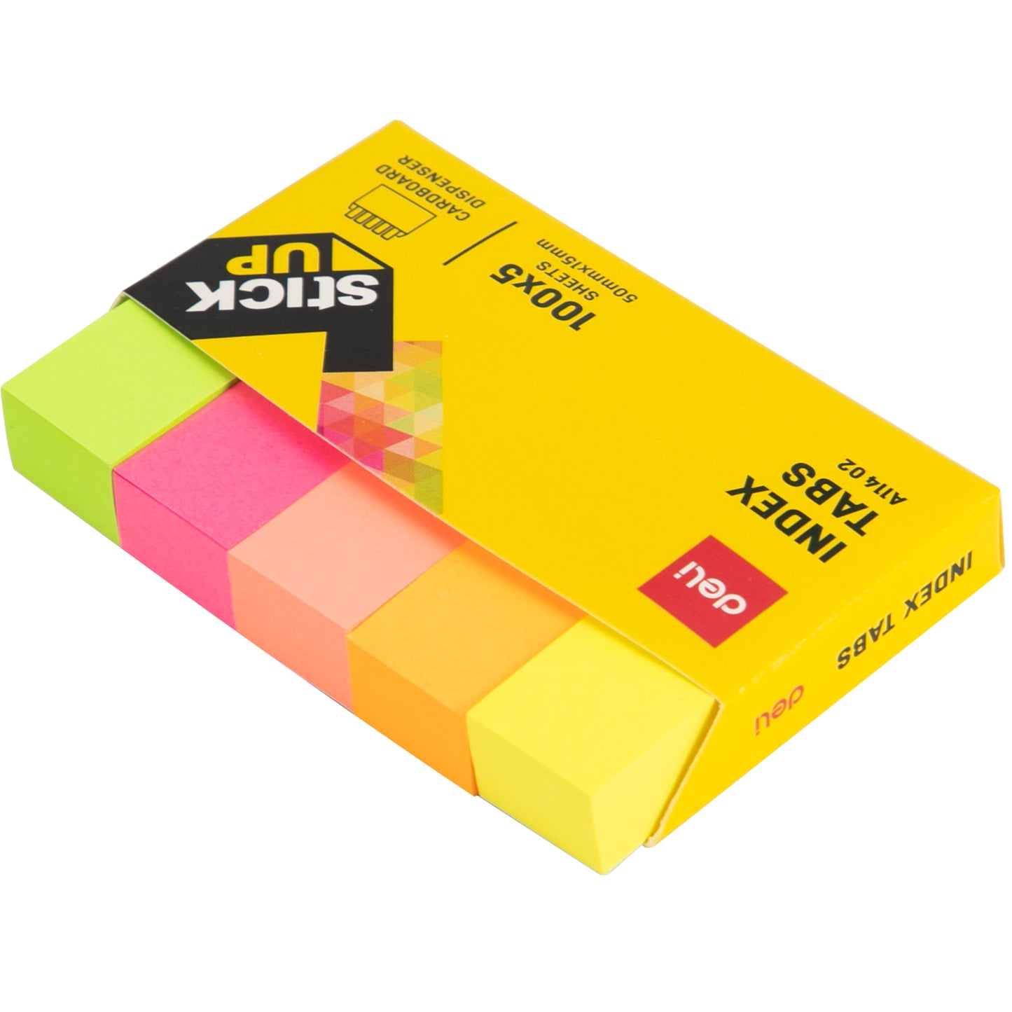 Deli EA11402 Stick Up Index Tabs 50 mm x 15 mm Size