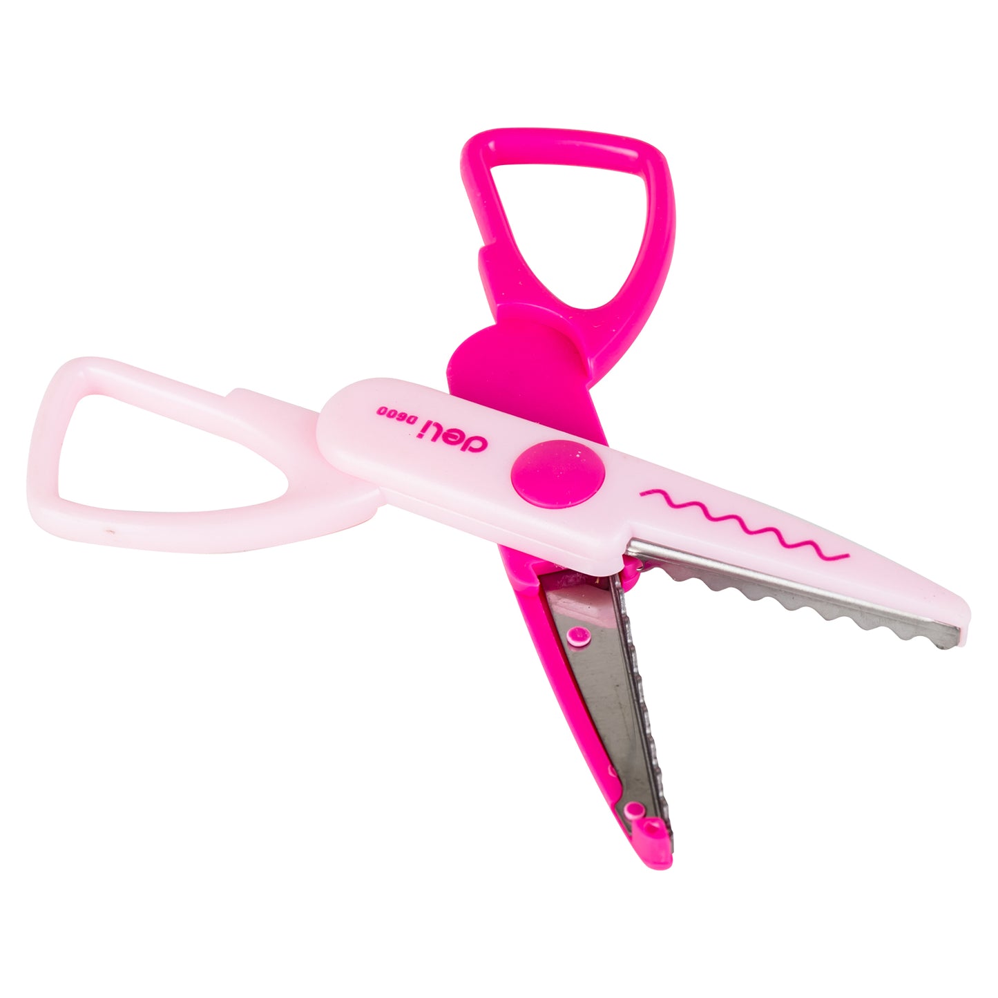 Deli W60001 Zig Zag School Scissor (Pack of 1, Color May Vary)