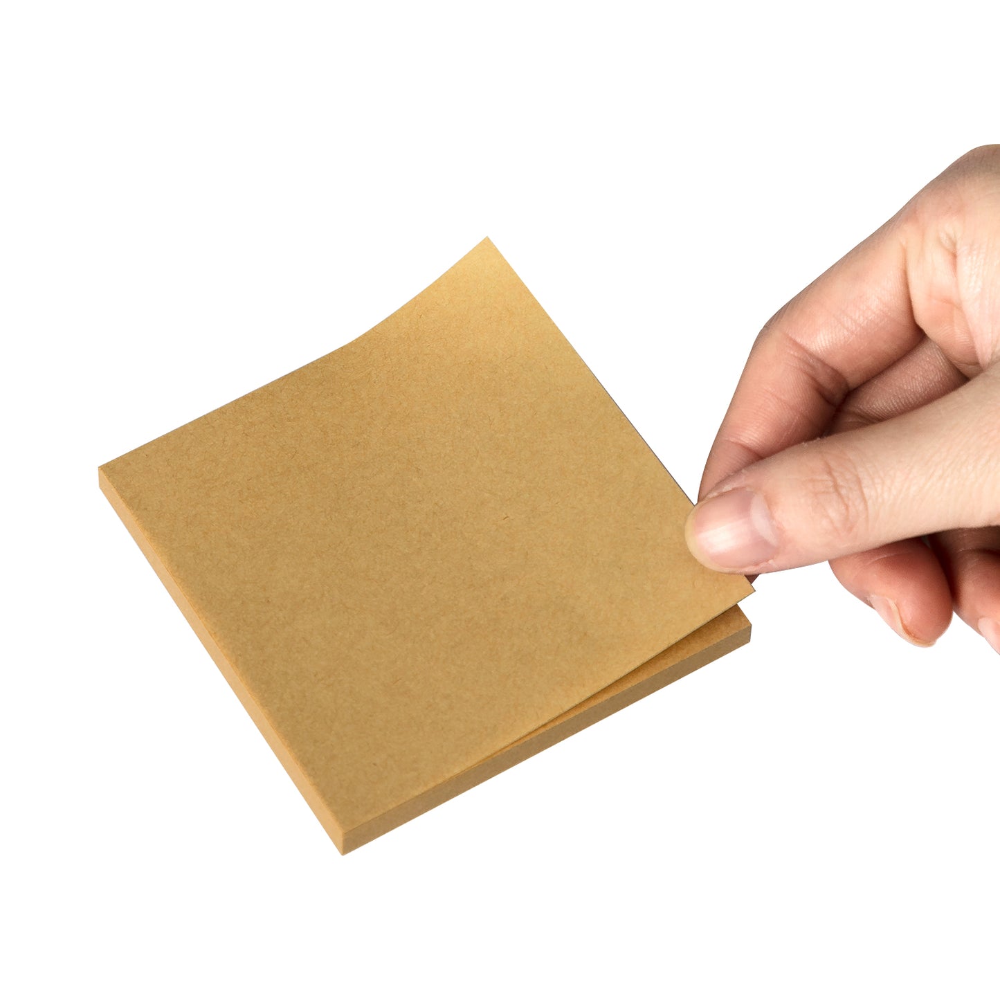Deli WA03893 Brown Sticky Notes (80 Sheets, 64GSM, 3"x3")