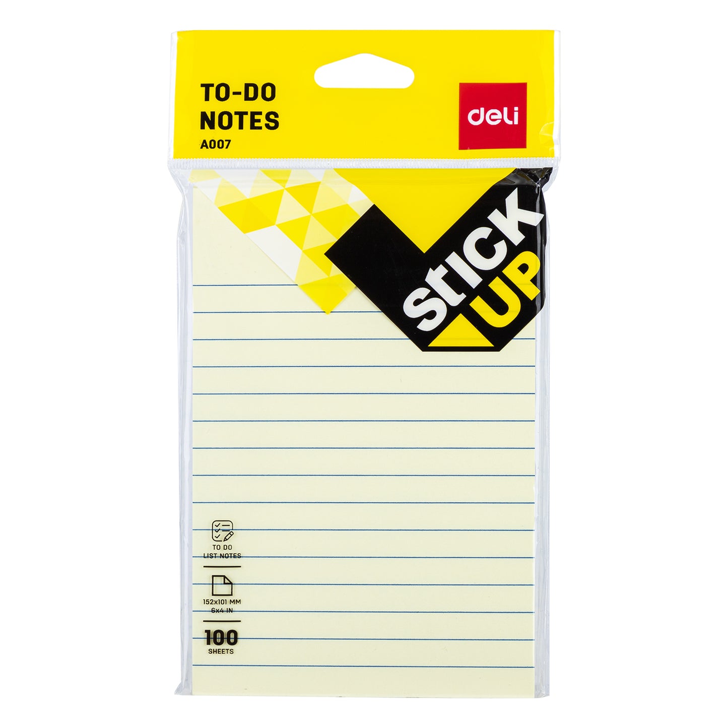 Deli WA00752 6"X4" to-Do Notes, 100 Sheets (Pack of 1)