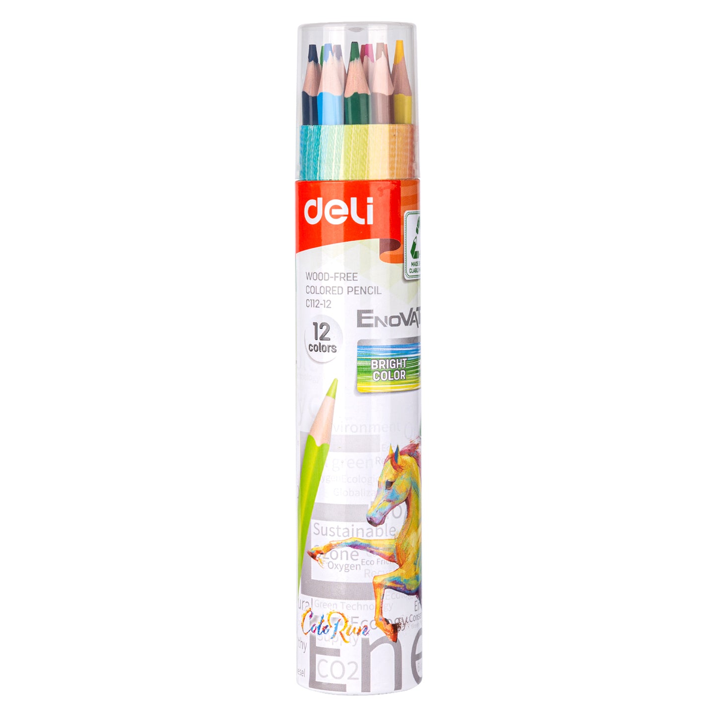 Deli WC112-12 Color Pencils (Multicolor, Pack of 1)