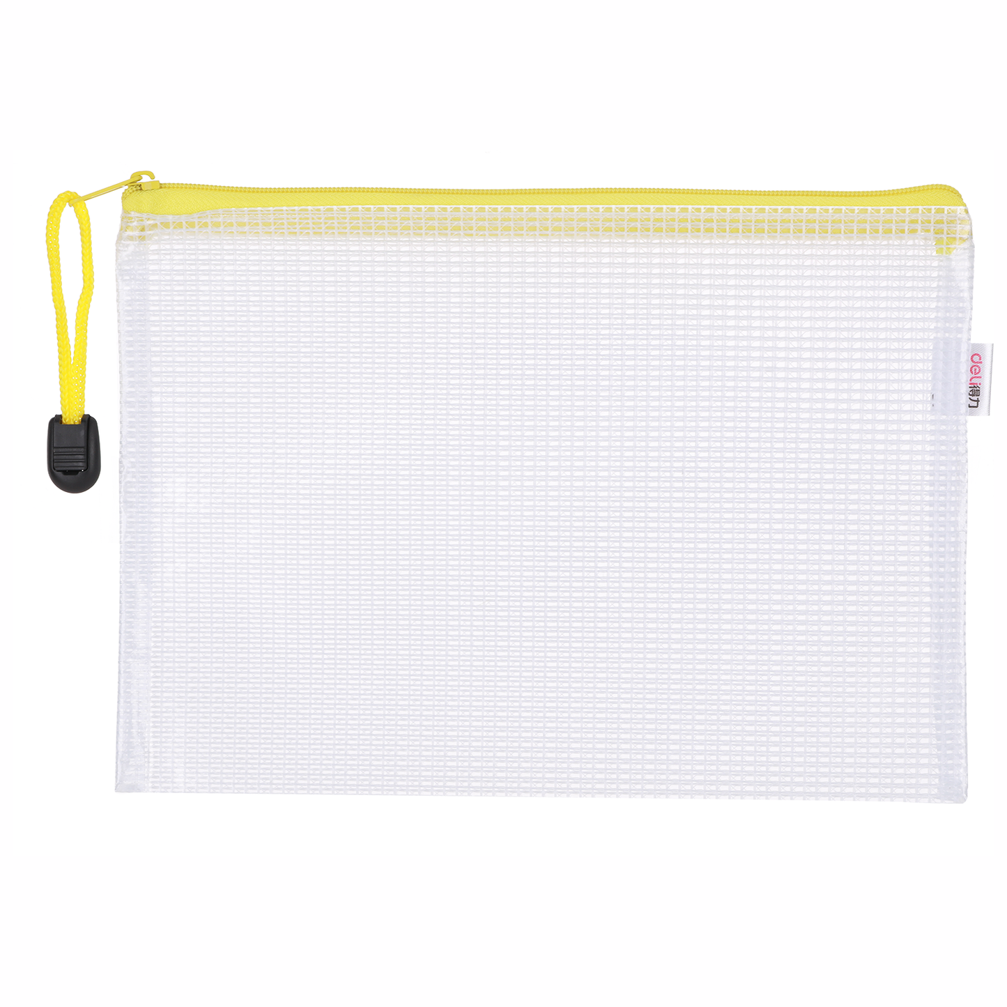 Deli W5656 Mesh Zip Bag (Pack of 1, Color May Vary)