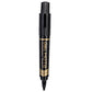 Deli ES555 Black Dual Tip Permanent Marker (Black , Pack of 1)