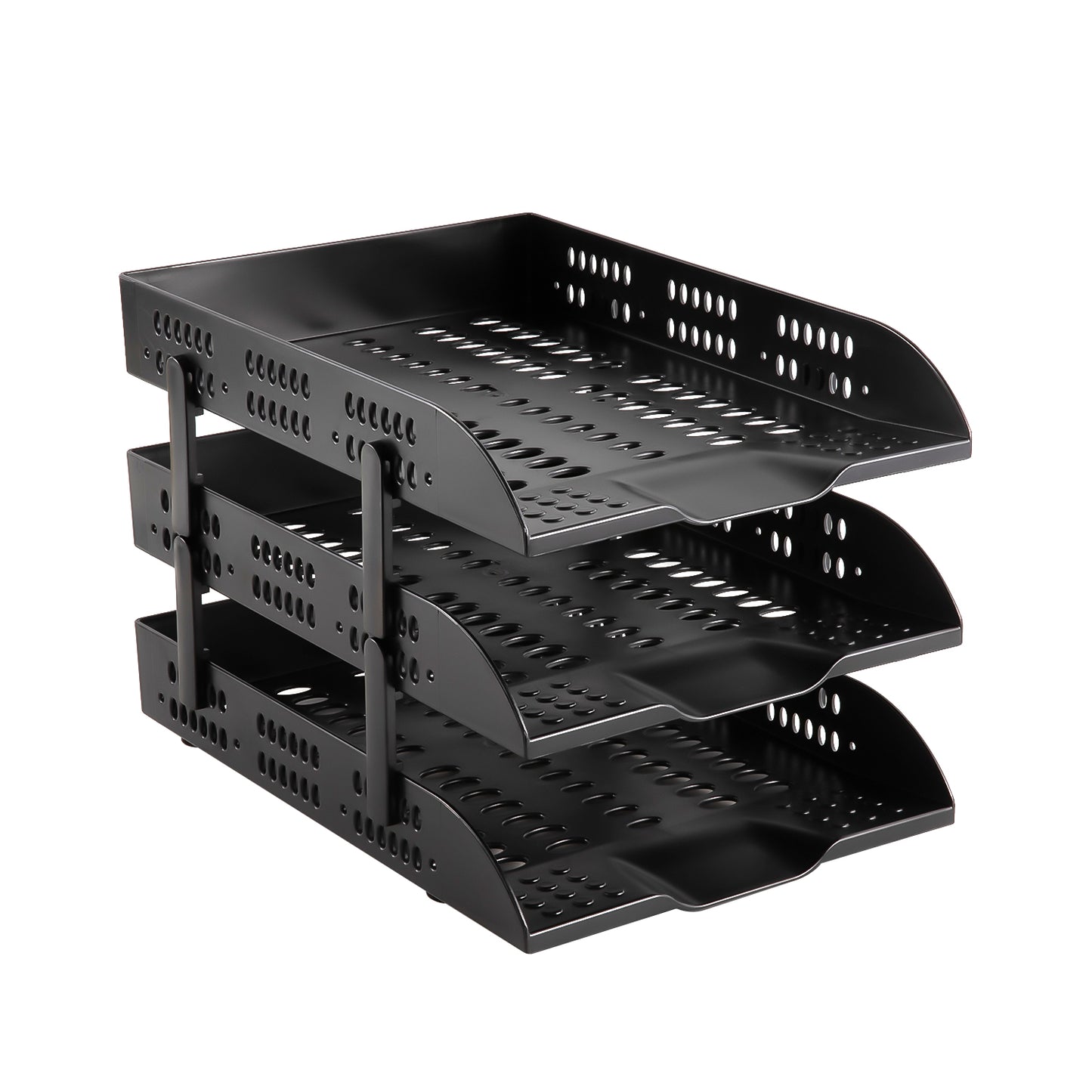 Deli W9215 3-Tier Multipurpose Superior Quality Desk Organizer Tray, Black