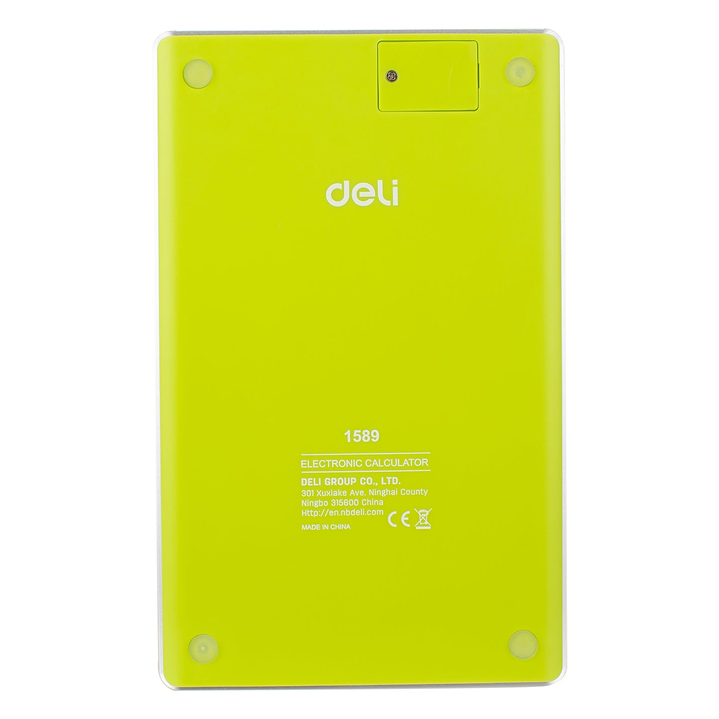 Deli W1589 Modern Compact Calculator 12-Digit, Green