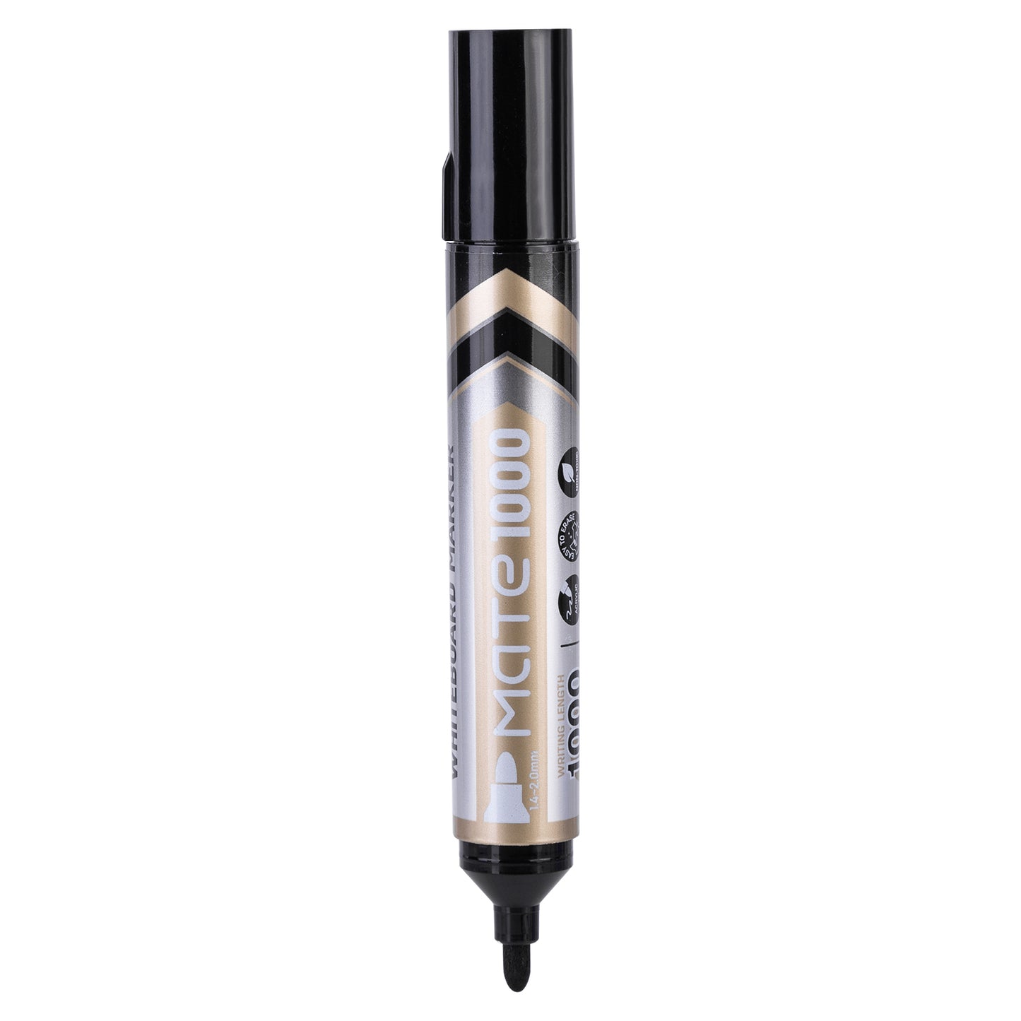 Deli WU008-BK Whiteboard Marker, Black