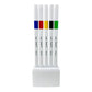 uni-ball Emott SY1 Water Based Fineliner Pens, Yellow, Green, Red, Black & Blue Ink, Set of 5