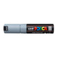 uni-ball Posca PC-8K 8.0 mm Bold Point Chisel Shaped Marker Pen, Grey Ink, Pack of 1
