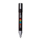 uni-ball Posca 5M 1.8-2.5 mm Bullet Shaped Markers, Silver Ink, Pack of 1