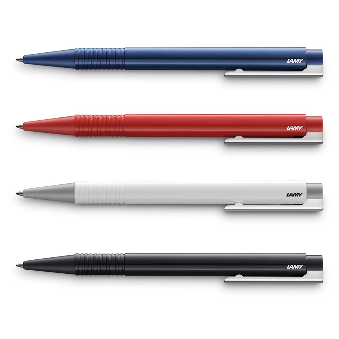 LAMY 4026558 LOGO M+ White Body Medium Tip Black Ink Ball Pen