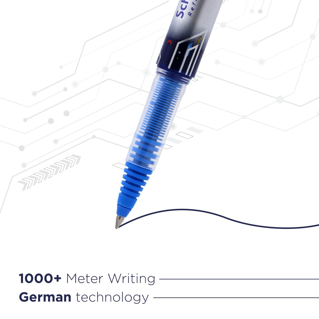 Luxor Schneider LX MAX Roller Ball Pen, Pack of 3-Blue-Cone Tip, 0.5mm, Set of 1