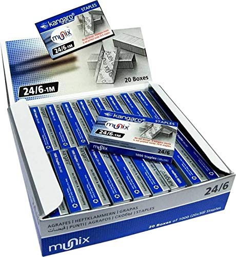 Kangaro Staples In Strips 24-6-1M, Pack of 1