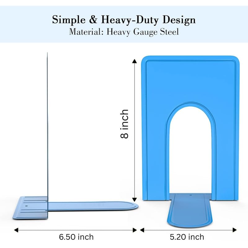 Nuovi Bookend (8.5 inch, Blue)
