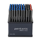 Pentonic 0.7mm Multicolor Ball Pen Tumbler, 60 Pcs Blue Ink+30 Pcs Black Ink+10 Pcs Red Ink(Pack of 100)