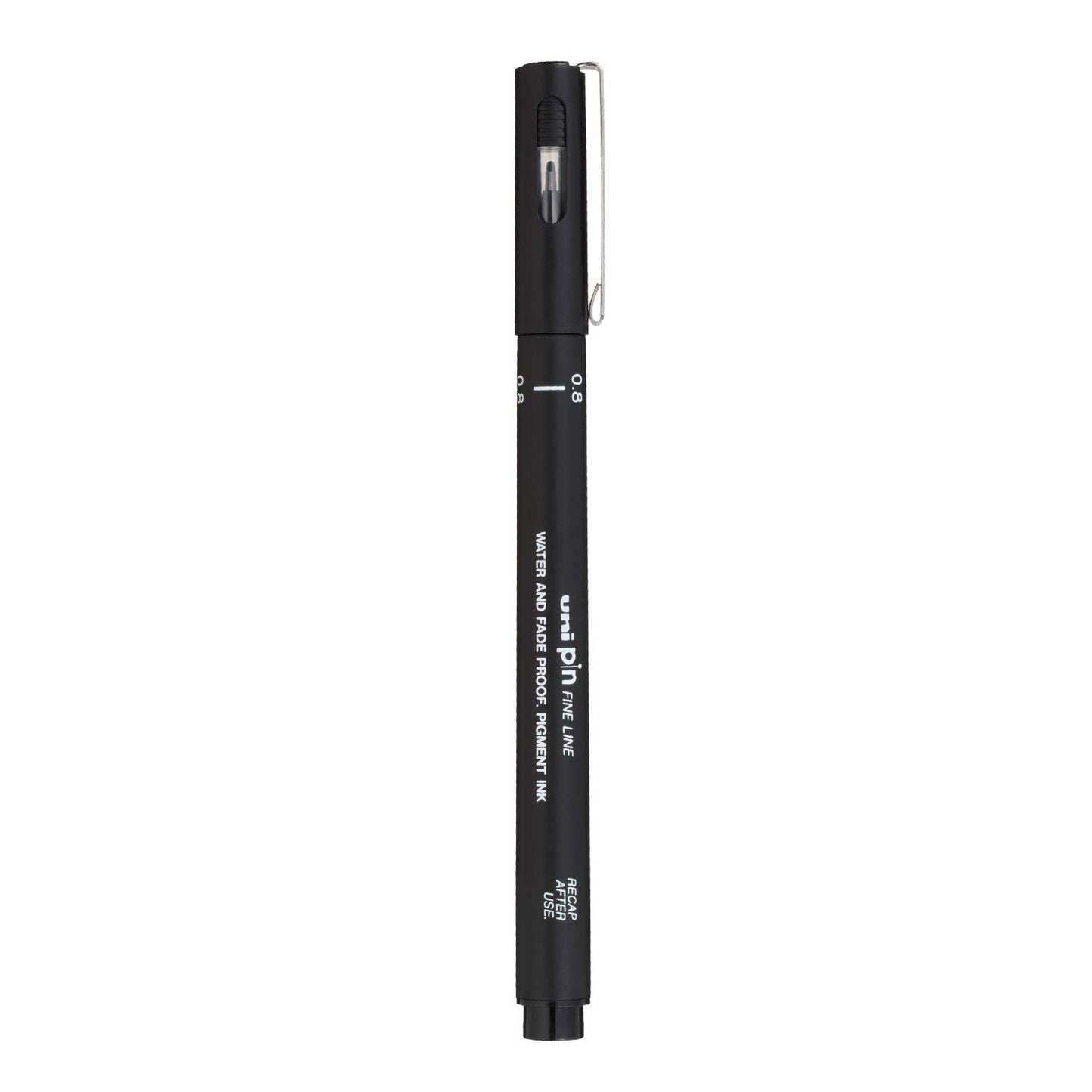 uni-ball PIN-200 0.8mm Fineliner Drawing Pen, Black Ink, Pack of 1