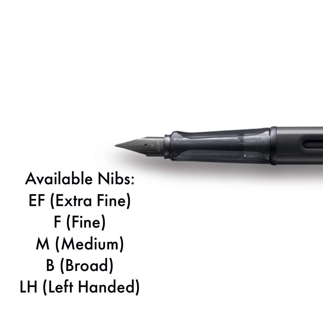 LAMY 4000528 Al- Star Black Body Medium Tip Blue Ink Fountain Pen