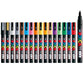 uni-ball Posca 3M 0.9-1.3mm Bullet Shaped Markers, Multicolor Ink, Pack of 16
