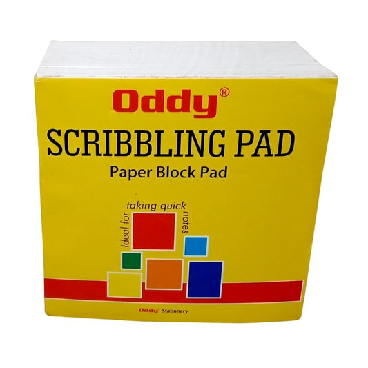 Oddy Scribbling Paper Block Pad - 480 Sheets - White - Pack of 1