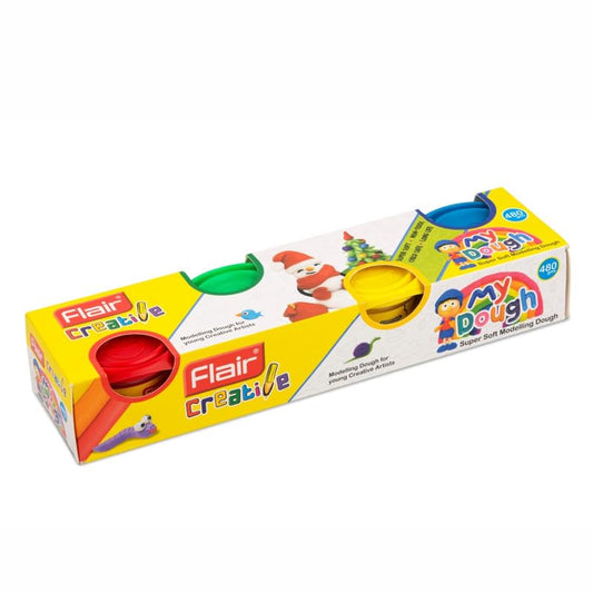 Flair Creative Series My Dough Kit, 4 Multicolour Shades, Pack of 1