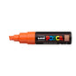 uni-ball Posca PC-8K 8.0 mm Bold Point Chisel Shaped Marker Pen, Orange Ink, Pack of 1
