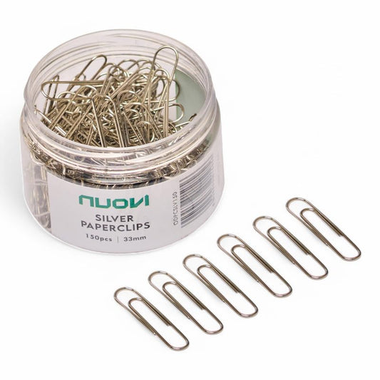 NUOVI 33mm Paperclip (150pcs, Silver)