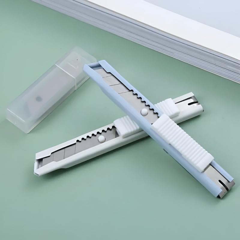 NUOVI Mini Cutter, Set of 2 (Incl. 4 Blades, Pastel Shades)