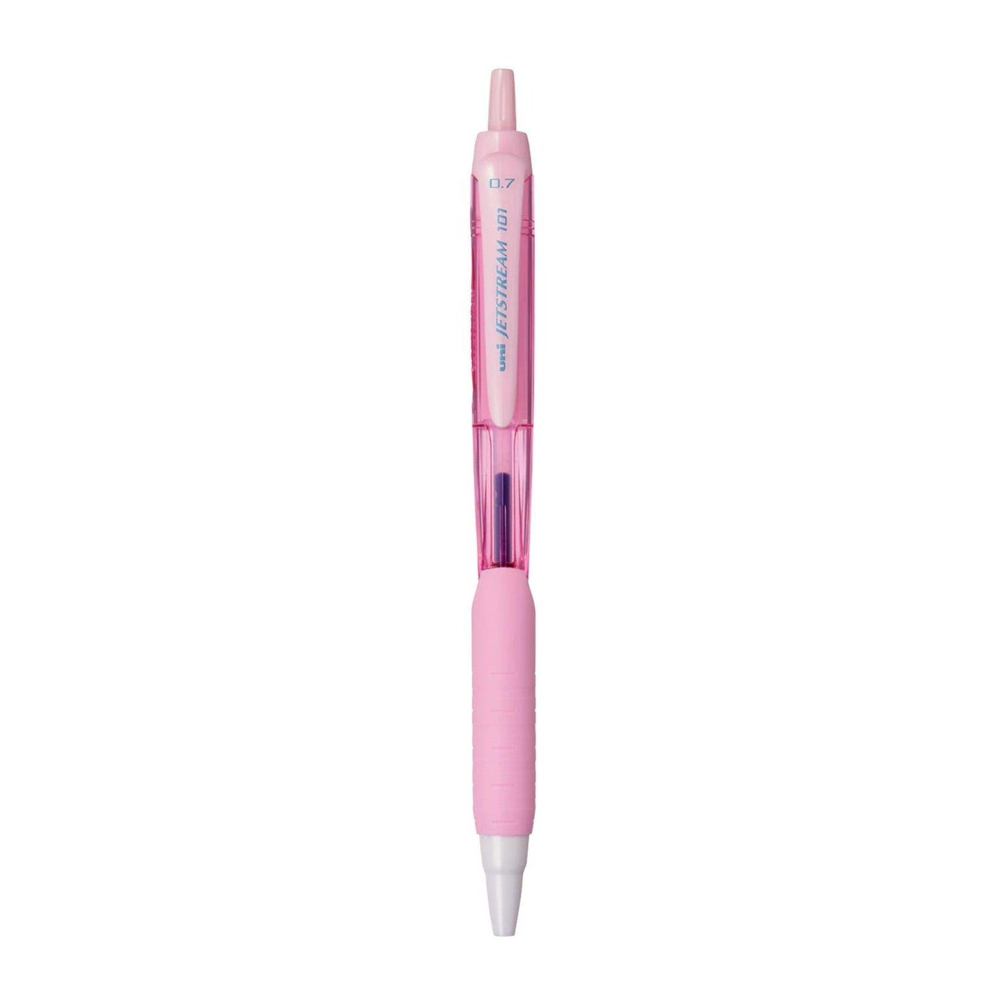 uni-ball Jetstream SXN-101FL-07 Roller Ball Pen (Light Pink Body, Blue Ink, Pack of 3)
