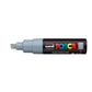 uni-ball Posca PC-8K 8.0 mm Bold Point Chisel Shaped Marker Pen, Grey Ink, Pack of 1