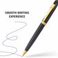 Pierre Cardin Black Beauty Exclusive Metal Ball Pen, Blue Ink, Pack of 1