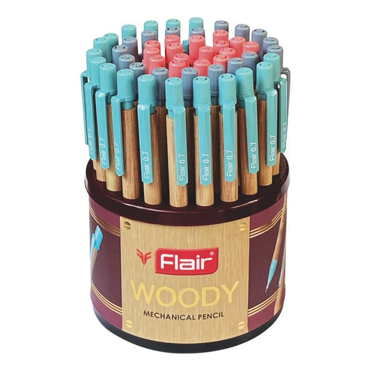 Flair Woody 0.7mm Mechanical Pencil Tumbler, Pack Of 50