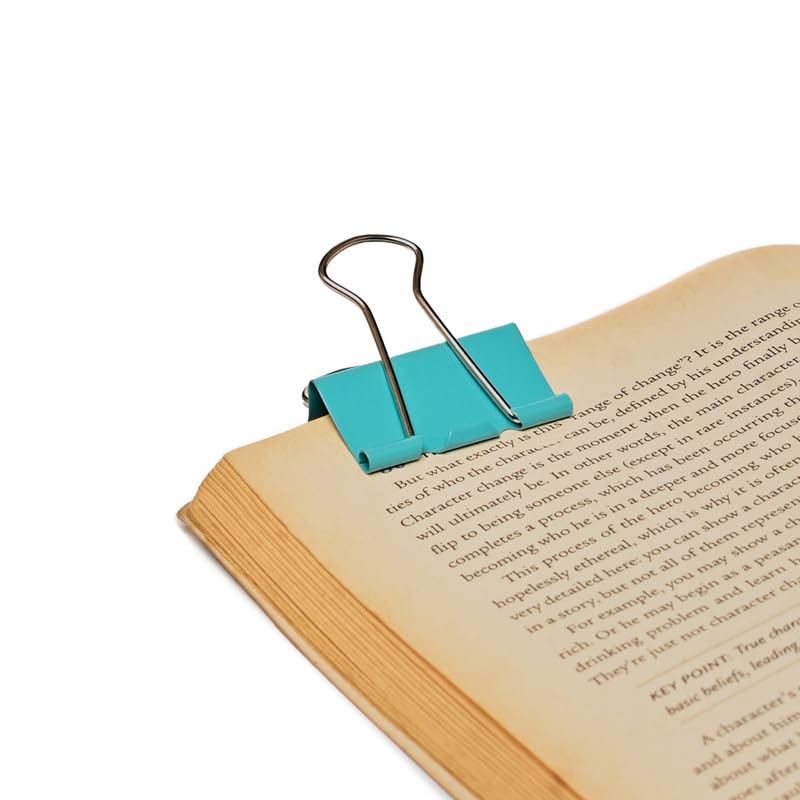 NUOVI 19mm Binder Clips (40pcs, Multicolor)
