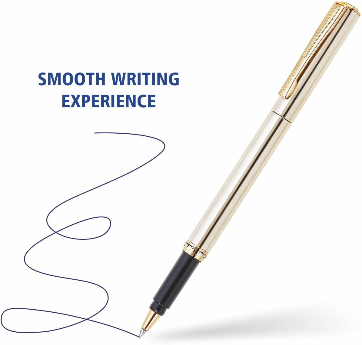 Pierre Cardin Golden Eye Copper & Nickle Finish Exclusive Metal Roller Ball Pen, Blue Ink, Pack of 1