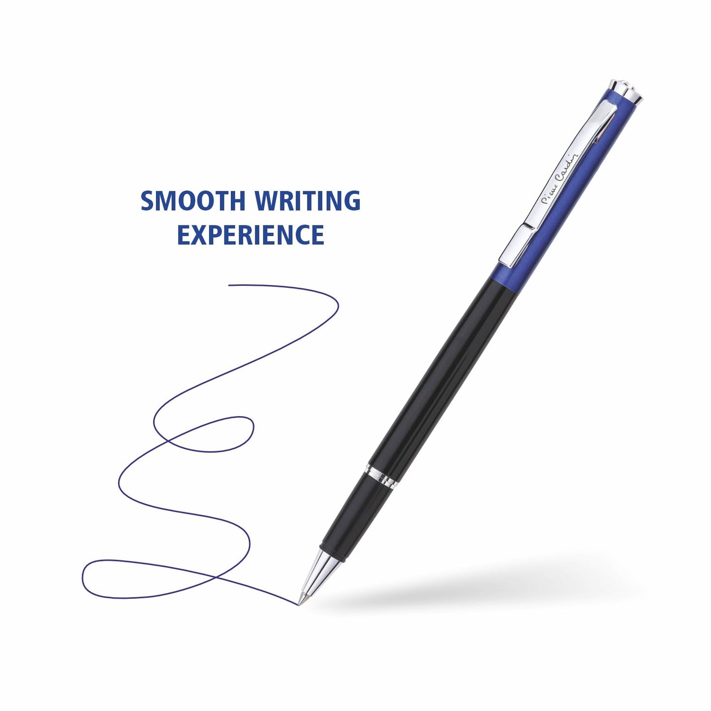 Pierre Cardin Beautiful Exclusive Metal Roller Ball Pen , Blue Ink, Pack of 1