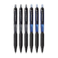 uni-ball Jetstream SXN101 0.7mm Roller Ball Pen, Blue & Black Ink, Pack of 6