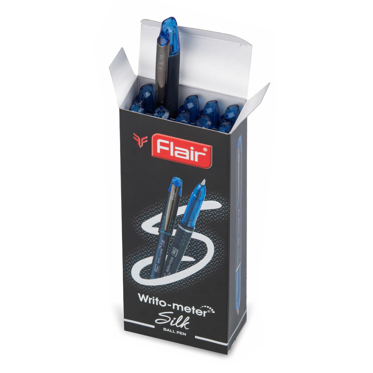 Flair Writometer Silk Ball Pen, Blue Ink
