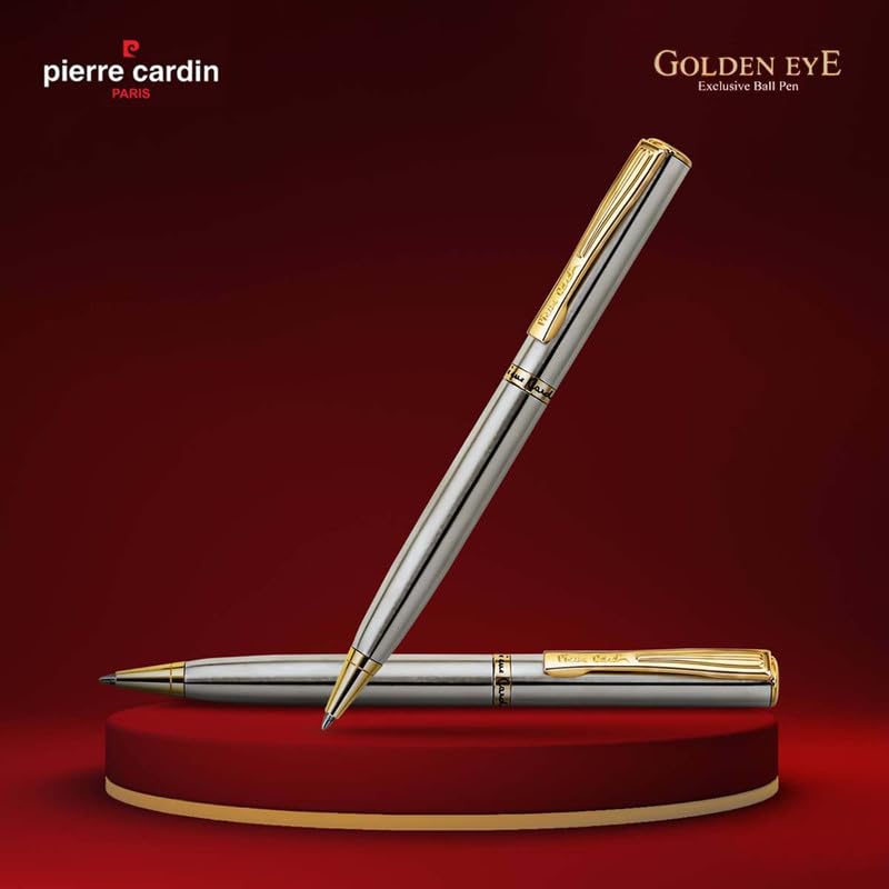 Pierre Cardin Golden Eye C,N Ball Pen Blue, Blue Ink, Pack of 1