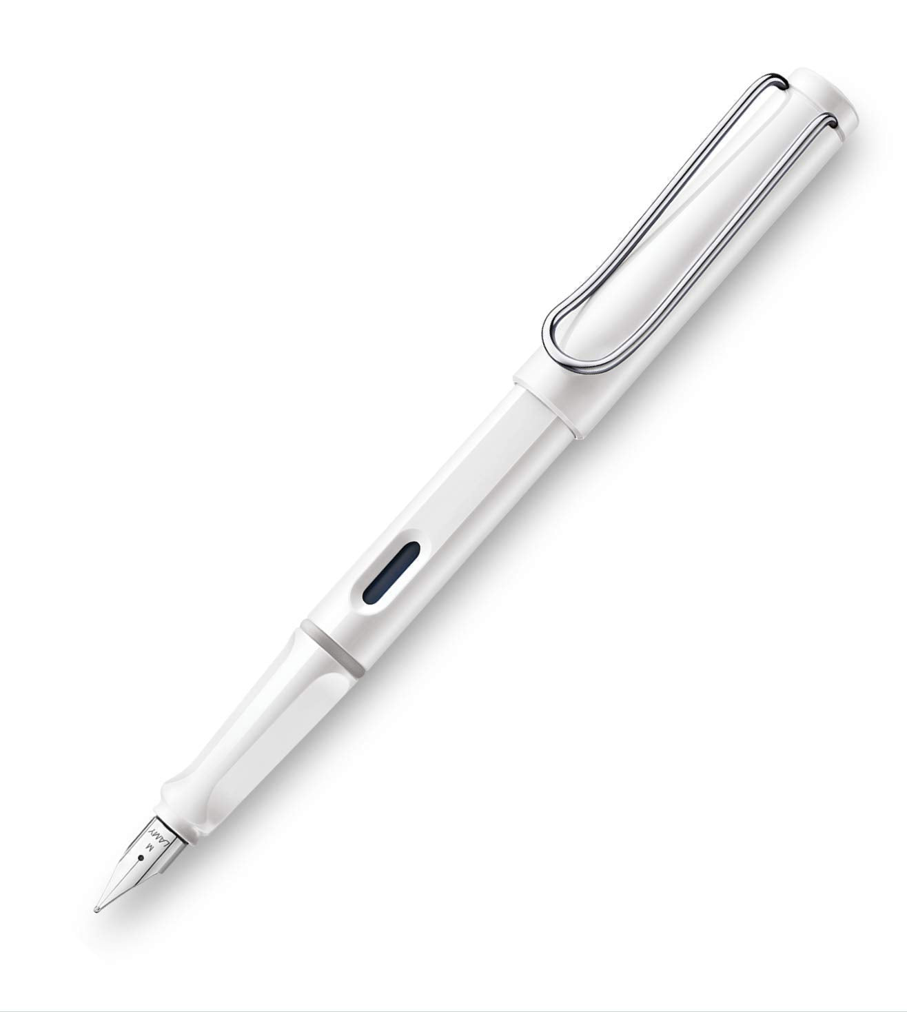 LAMY 4000253 Safari White Body Broad Tip Blue Ink Fountain Pen