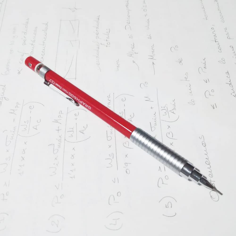 Pentel PG607RD 0.7 mm Drafting Pencil (Red, Pack of 1)